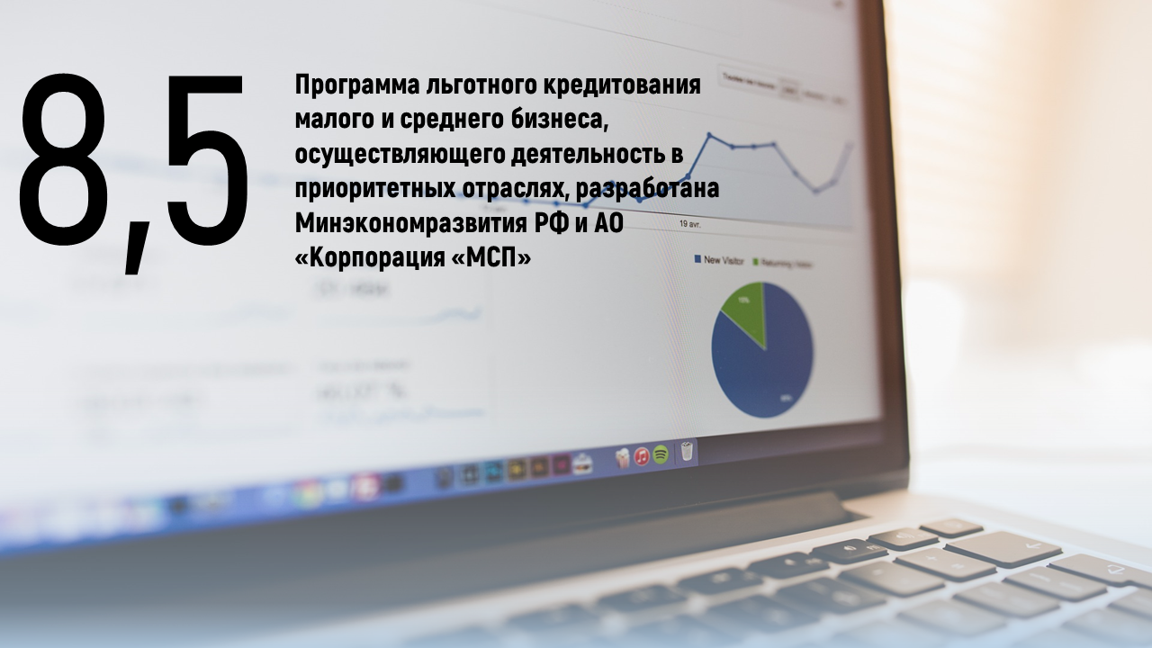 Программа льготного кредитования по ставке не более 8,5% | Верное Решение